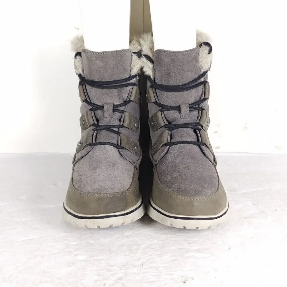 Sorel Women's Cosy Joan US7,5 Quarry Suede Waterproof Faux Fur Lined Snow Boot